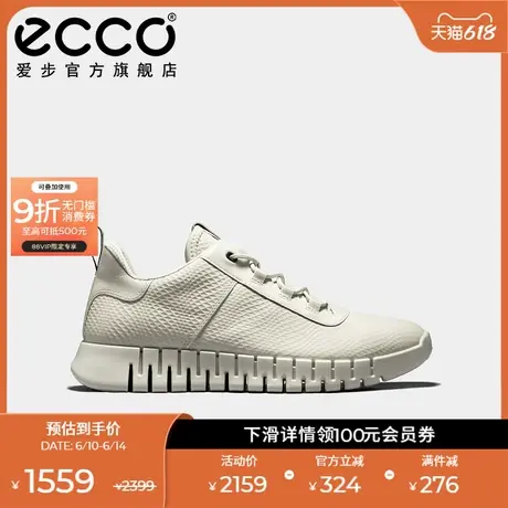ECCO爱步男士休闲鞋夏 25年新款厚底老爹鞋轻便运动鞋 灵动525274商品大图