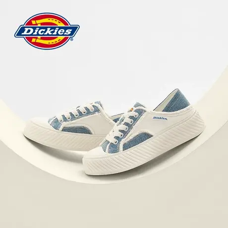 Dickies女鞋2025夏季新款牛仔布鞋女软底休闲鞋两穿踩脚帆布鞋女商品大图