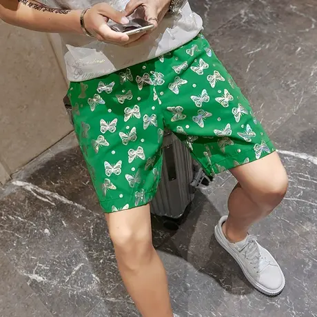 短裤男夏季运动休闲五分大裤衩潮薄款5分7七分宽松男款男士沙滩裤商品大图