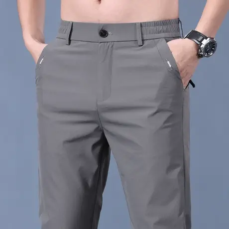 冰丝滑轻薄款免烫西裤子夏季男士西服西装男装夏装商务休闲裤男裤商品大图