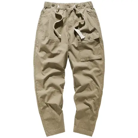 VIP阔腿裤男士直筒宽松休闲裤垂感工装裤透气薄款简约百搭长裤子商品大图