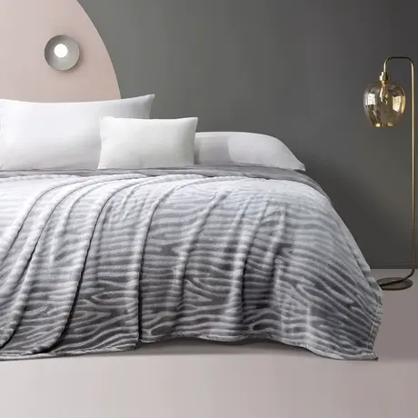 富安娜毛毯铺床绒毯法兰绒毯子冬季保暖午休毯【直播专享】商品大图