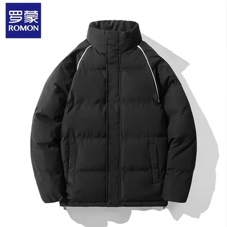 Romon/罗蒙2023年冬季新款情侣款立领保暖加厚棉服图片