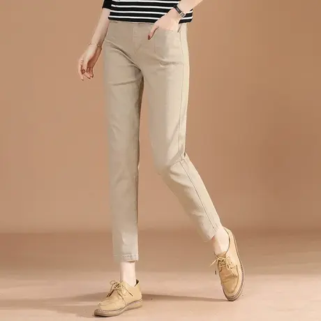 韩潮袭人高腰直筒西装休闲裤女2023秋装新款宽松哈伦工装长裤子图片