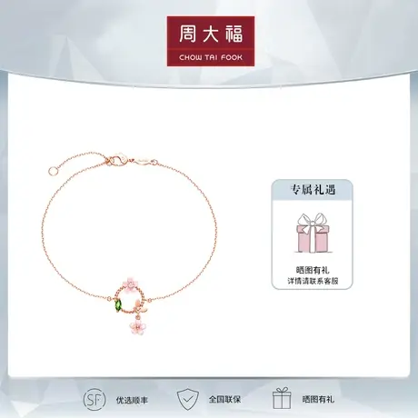 周大福Y时代奇幻森林花林密语18K金透辉石钻石手链定价T76772商品大图