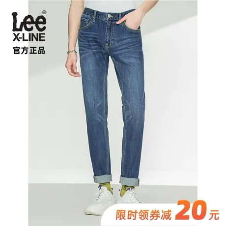 LeeXLINE21秋季新品709修身小锥形蓝色牛仔裤男LMB1007093QJ-605图片