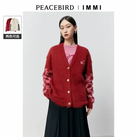 太平鸟女装冬新款IMMI联名马海毛开衫A1EAD4330图片