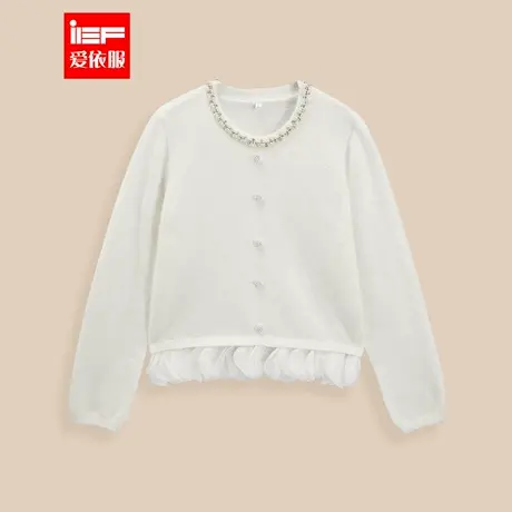 IEF/爱依服2025秋冬新款法式成熟名媛小香风设计感百搭毛织上衣商品大图
