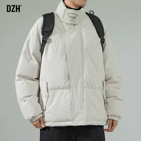 男生防风棉服男款冬季加厚休闲棉衣外套潮牌2023新款立领袄子百搭商品大图