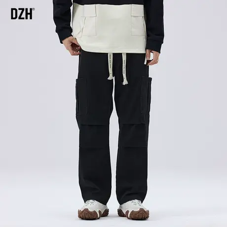 男士伐木工装裤男秋季裤子2024新款美式高街宽松直筒裤休闲裤男裤商品大图