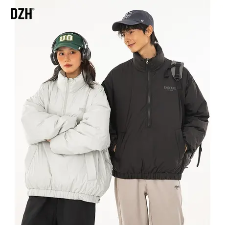 情侣工装棉服男冬季加绒加厚夹克2024新款棉服男士冬装外套情侣装商品大图