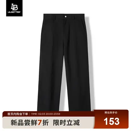 Lilbeter裤子男潮流宽松百搭美式直筒裤2025春季新款复古休闲长裤图片