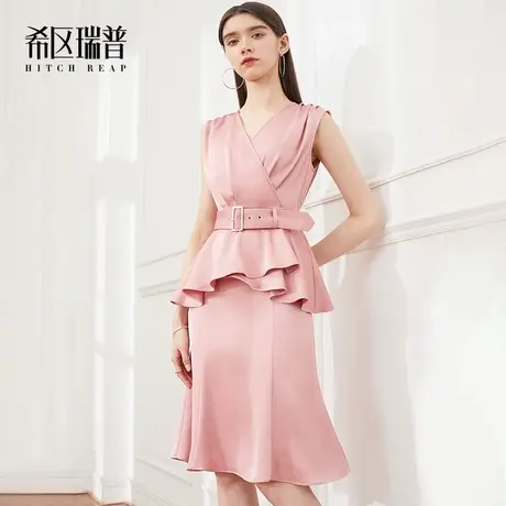 希区瑞普高端小香风连衣裙女装2023夏季新款名媛气质小众设计裙子图片