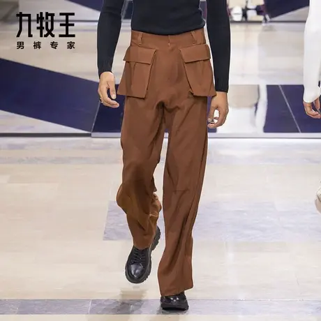 [时尚秀款]九牧王秀款休闲裤潮流时尚青年宽松舒适工装风长裤DN图片