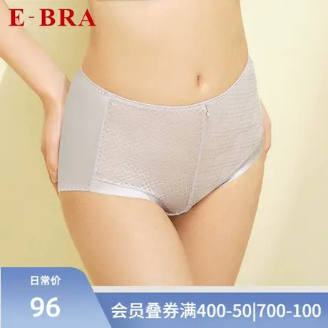 安莉芳旗下E-BRA薄款网格蕾丝内裤女士棉质底裆中腰三角裤K200219商品大图