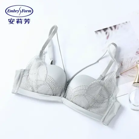 MF安莉芳轻柔杯蕾丝小胸无钢圈文胸女内衣商品大图
