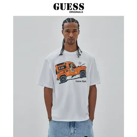 【38上新季】GUESS ORIGINALS 印花圆领短袖T恤上衣M3BI90K9XF1商品大图
