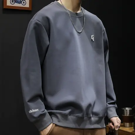 卫衣男春秋款ins潮牌宽松大码春季2024新款男士加肥加大上衣长袖商品大图