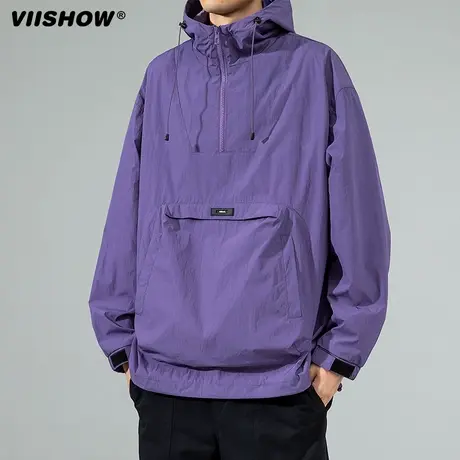 VIISHOW美式机能登山冲锋夹克男百搭外套春秋季户外运动大口袋夹商品大图