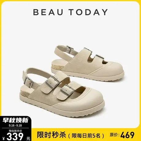 BeauToday包头凉鞋女勃肯鞋2023春季新款BT时装凉鞋沙滩单鞋女鞋商品大图