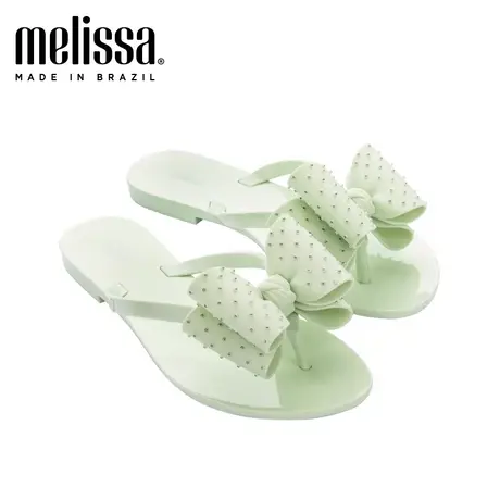 Melissa梅丽莎夏季新品亲子大蝴蝶结女士夹脚人字拖凉拖33353S图片