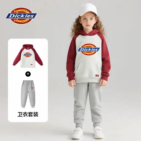 Dickies童装女童套装儿童美式复古潮牌运动服女孩2025新款薄卫衣A商品大图
