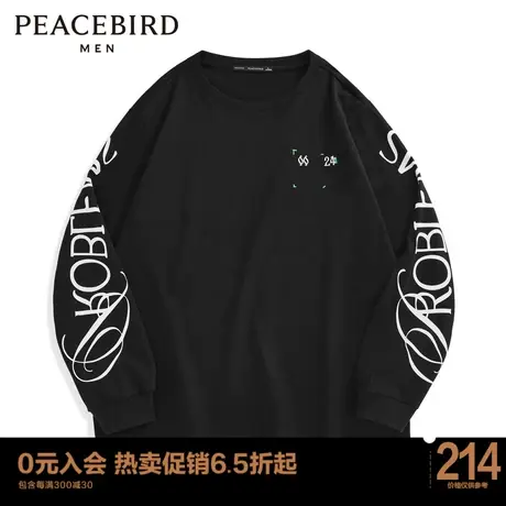 太平鸟男装 2023夏季长袖T恤男B1DCC2127商品大图