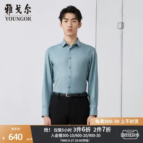 【商场同款】雅戈尔男士衬衫秋冬新款官方商务休闲长袖衬衫S3909商品大图