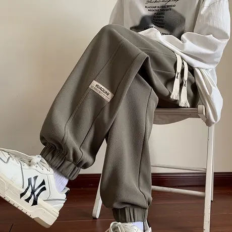春秋季青少年裤子男孩初中高中学生潮流帅气休闲运动卫裤大童男装商品大图