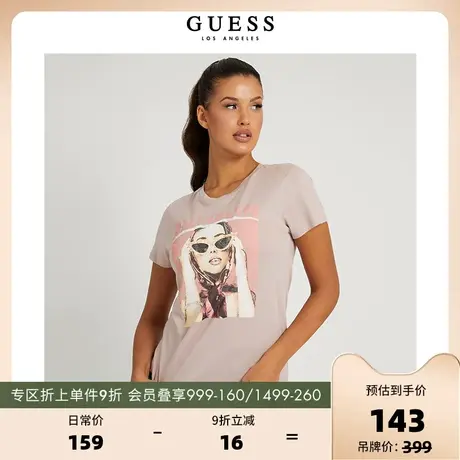 【VIP】GUESS2022新款女士炫酷潮流短袖T恤-W2GI27K9SN1图片