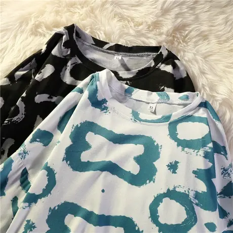 春秋季长袖T恤女装2023年中长款小众设计感韩版上衣打底欧美ins潮商品大图