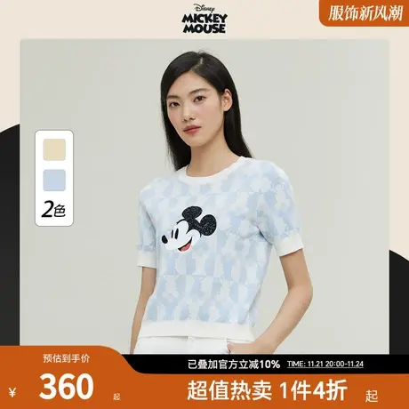 【迪士尼米奇系列】PRICH夏新款提花针织衫毛衫商品大图
