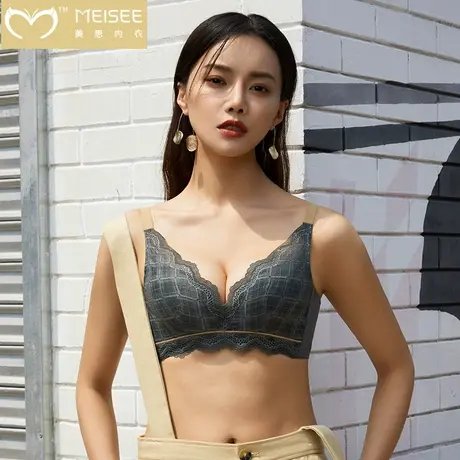美思聚拢上托防下垂文胸收副乳内衣女2023年新款爆款图片
