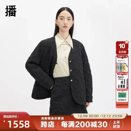 【新中式】播棉服外套女商场同款冬小众复古短款棉衣BDQ4PD1369商品大图