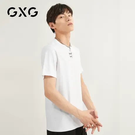 【特价】GXG男装 夏季基础款时尚男士短袖针织T恤GB144505CV图片
