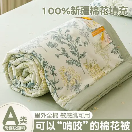 A类夏季全棉夏被纯棉花被子夏凉被四件套单人空调被可机洗薄被子商品大图