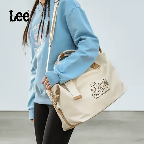 Lee短途旅行包女大容量手提包便携外出斜挎包可上飞机运动单肩包图片