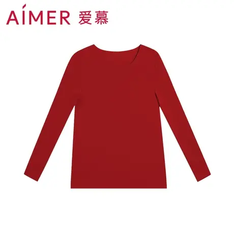 爱慕甄选【焕龄衣】爱慕柔软润肤保暖衣女士秋衣长袖上衣AM729021图片