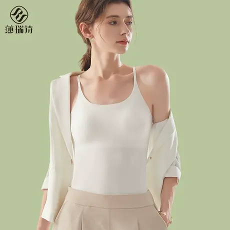 细吊带背心女内搭美背文胸一体式带胸垫夏季薄款打底外穿抹胸内衣商品大图
