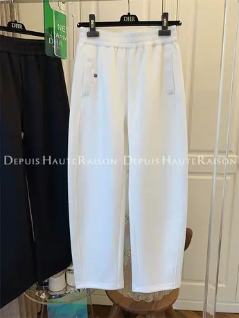 洋气香蕉裤卫裤阔腿拖地裤长裤子女运动休闲直筒显瘦2023春秋新款图片