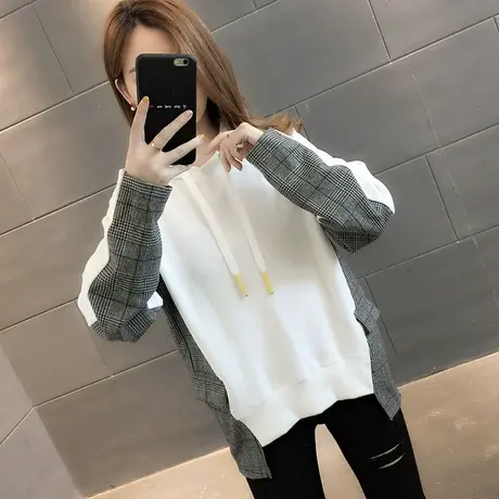 卫衣2023年新款女装韩版秋冬季秋款秋装宽松女士加绒外套爆款上衣商品大图