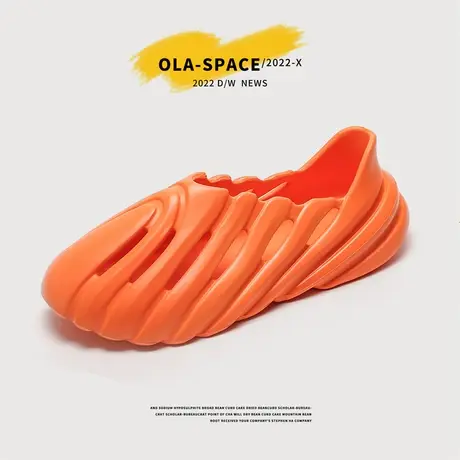 雨鞋男款夏季时尚钓鱼水鞋防滑工地劳保胶鞋男士沙滩洞洞鞋防水鞋商品大图