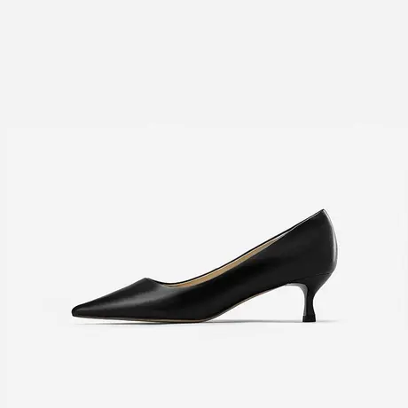 Nine West/玖熙2024年春季新款高跟鞋女通勤尖头浅口猫跟单鞋简约图片