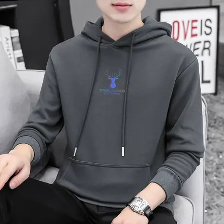 男生卫衣连帽外套春秋款宽松潮流百搭秋冬季加绒加厚长袖带帽衫男商品大图