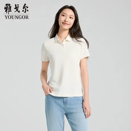 【商场同款】雅戈尔女士短袖POLO夏季新款官方商务休闲短袖T恤女图片