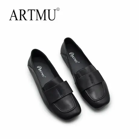 Artmu阿木一脚蹬乐福鞋蝴蝶结深口单鞋女鞋新款2025爆款小皮鞋图片