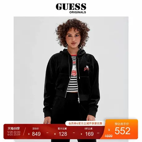 GUESSOriginals x Betty Boop女休闲印花灯芯绒外套-W2BQ03KBBN0图片