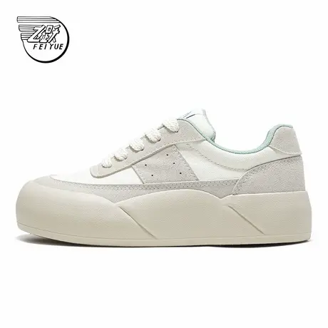 feiyue/飞跃休闲鞋女2024夏季新款简约百搭面包鞋厚底舒适板鞋205图片