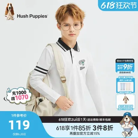 暇步士童装男童polo衫春秋装新款大童学院风儿童翻领套头休闲上衣商品大图