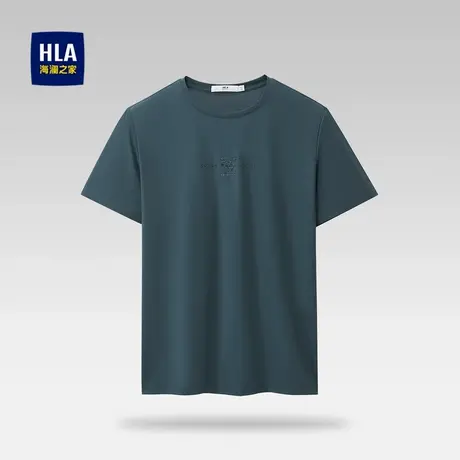 HLA/海澜之家含莫代尔短袖T恤春夏舒适透气弹力休闲短袖上衣男士图片